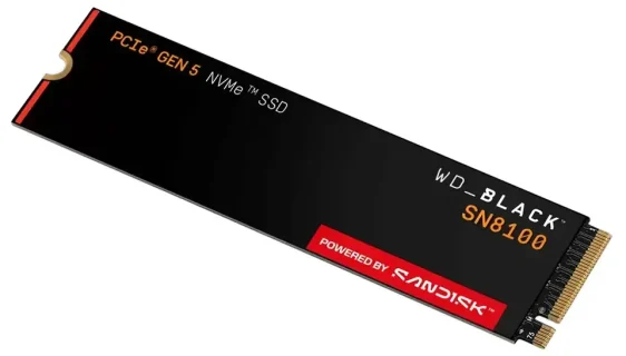 Western Digital WD Black SN8100 8TB PCIe 5.0 SSD-om