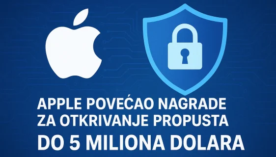 Apple povećao nagrade za otkrivanje propusta — do 5 miliona dolara za najteže ranjivosti