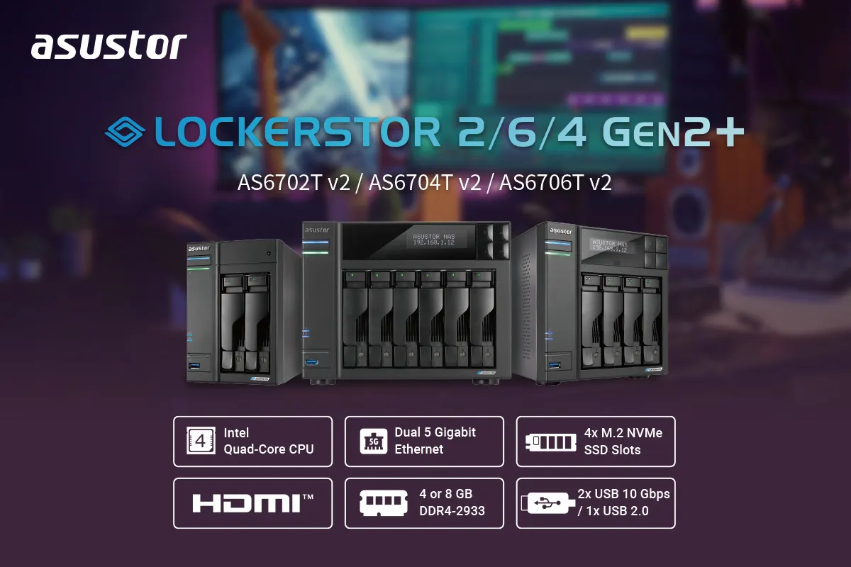 ASUSTOR Lockerstor Gen2+ NAS