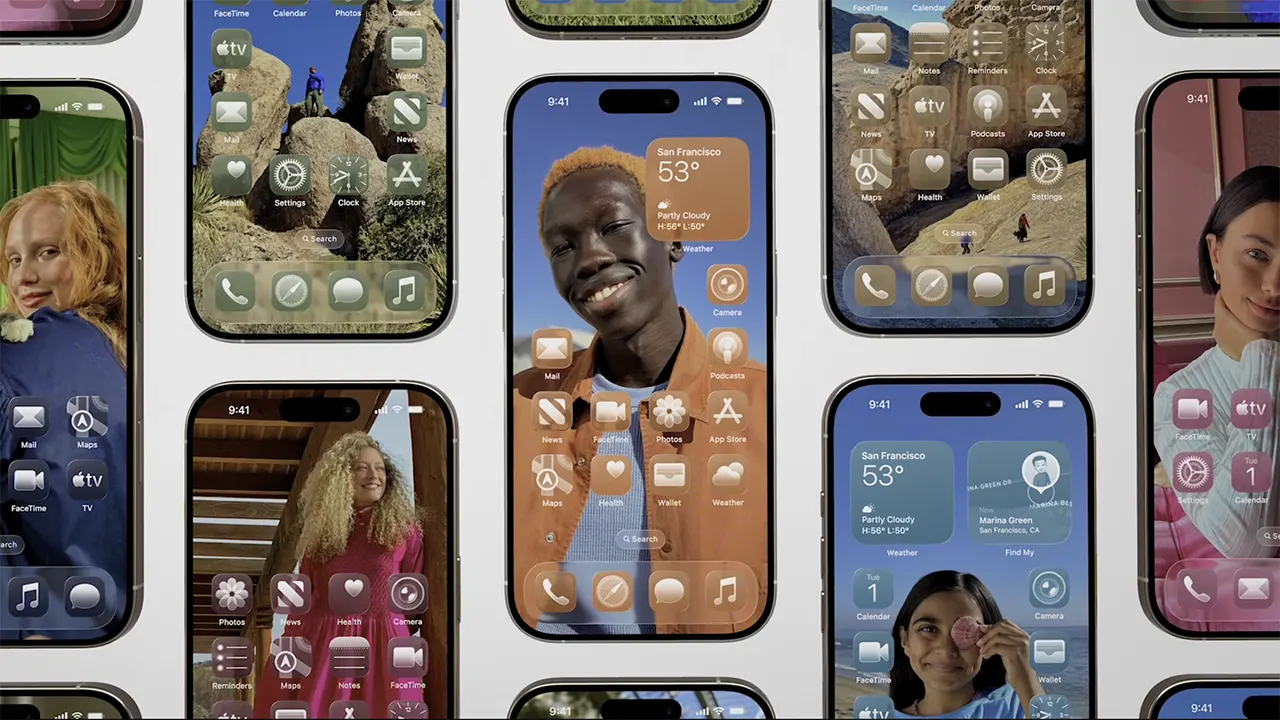 Liquid Glass iOS iPhone (Foto: Apple)