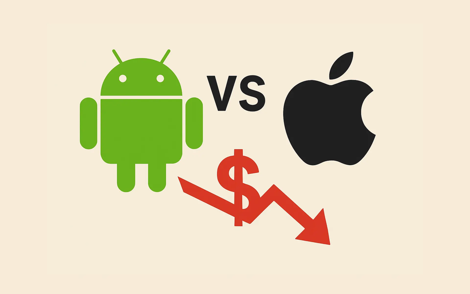 Android vs Apple, pad cijena flegšipa (Foto: Ilustracija, ChatGPT, IT mixer)