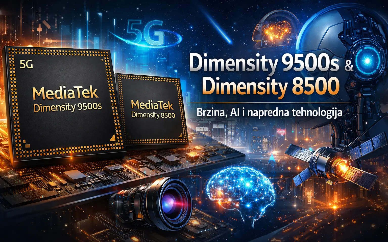 MediaTek predstavio Dimensity 9500s i Dimensity 8500 čipsete s fokusom na AI i visoke performanse