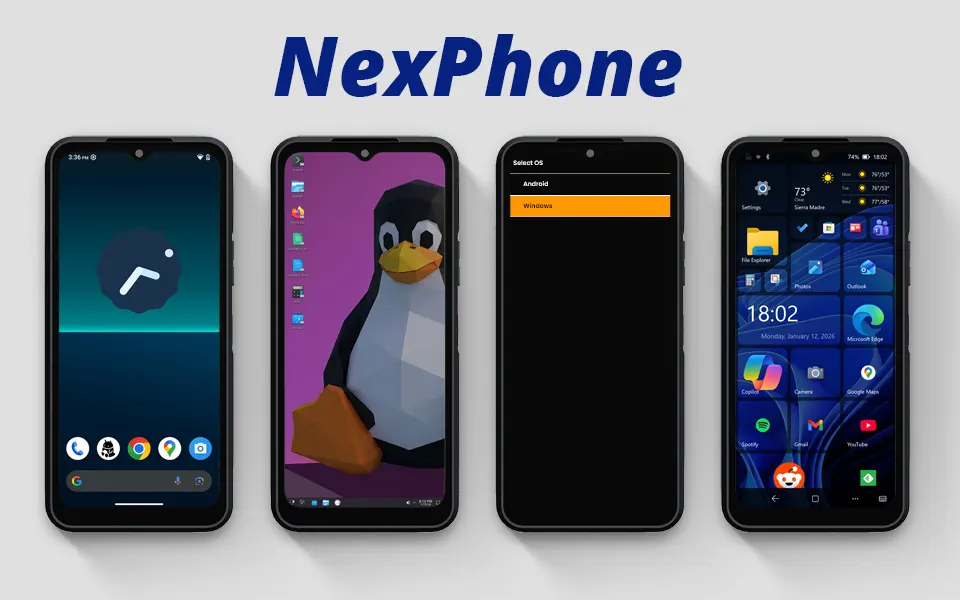 NexPhone predstavljen: Pametni telefon sa Androidom, Linuxom i Windowsom 11