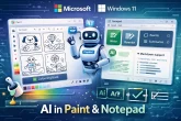 Microsoft donosi AI funkcije u Paint i Notepad na Windows-u 11
