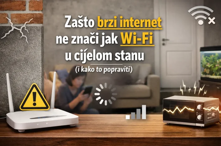 Zašto brzi internet ne znači jak Wi-Fi u cijelom stanu (i kako to popraviti)