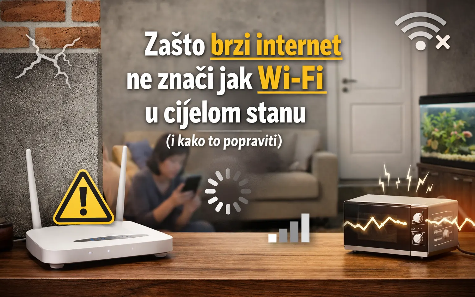 Zašto brzi internet ne znači jak Wi-Fi u cijelom stanu (i kako to popraviti)