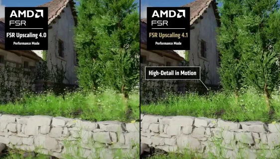 AMD FSR 4.1 upscaling