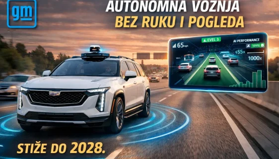 General Motors testira autonomnu vožnju bez ruku i pogleda