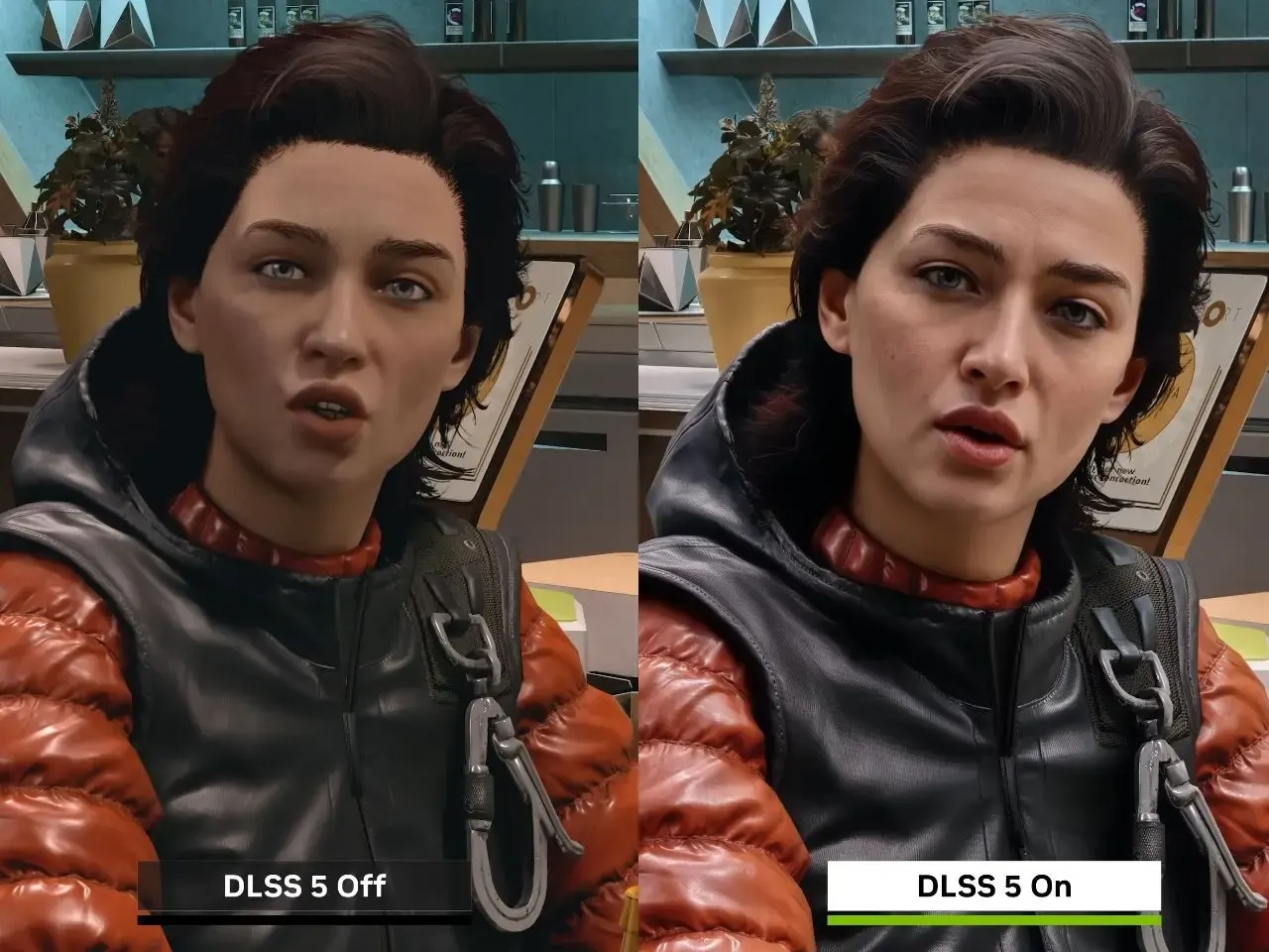 NVIDIA DLSS 5 off vs on
