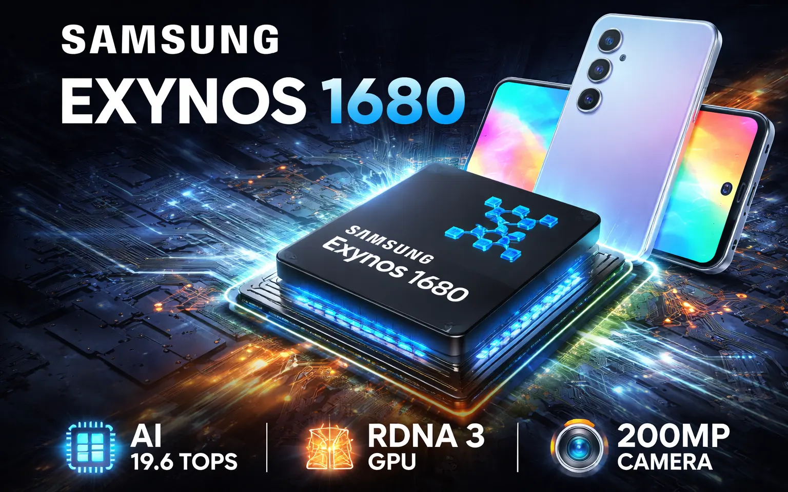 Samsung Exynos 1680: Novi 4nm čip donosi snažniji AI, bolji gejming i stiže u Galaxy A57 5G