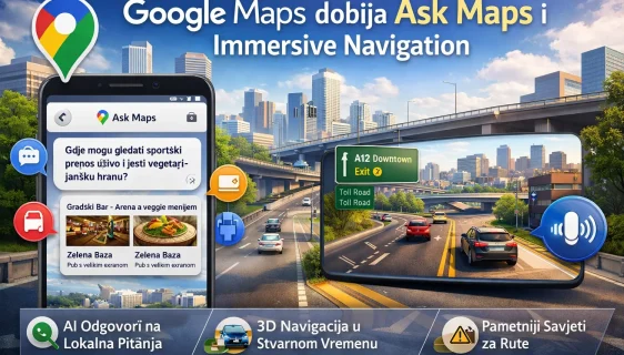 Google Maps dobija AI funkciju „Ask Maps“ i veliku nadogradnju navigacije nakon više od decenije