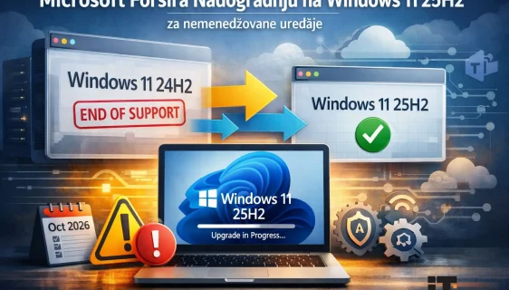Microsoft forsira nadogradnju na Windows 11 25H2 za nemenedžovane uređaje (Foto: Ilustracija IT mixer AI)