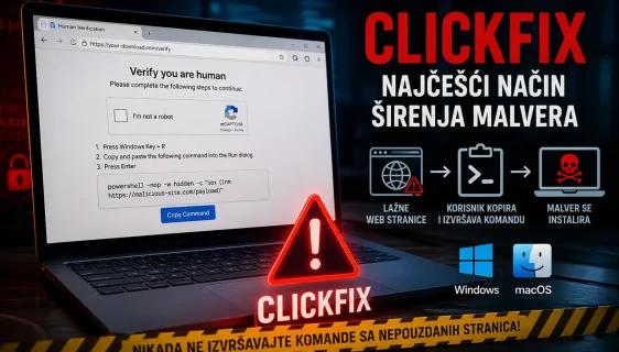 ClickFix postao najopasnija metoda širenja malvera - na meti i Windows i macOS korisnici